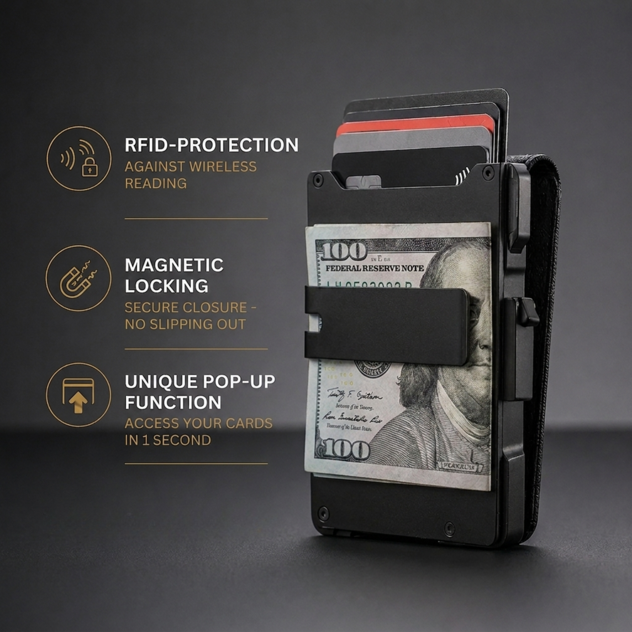Ceramaine MagVault® Minimalist Wallet - Maximum Capacity. Minimal Footprint.