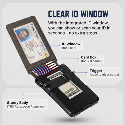 Ceramaine MagVault® Minimalist Wallet - Maximum Capacity. Minimal Footprint.