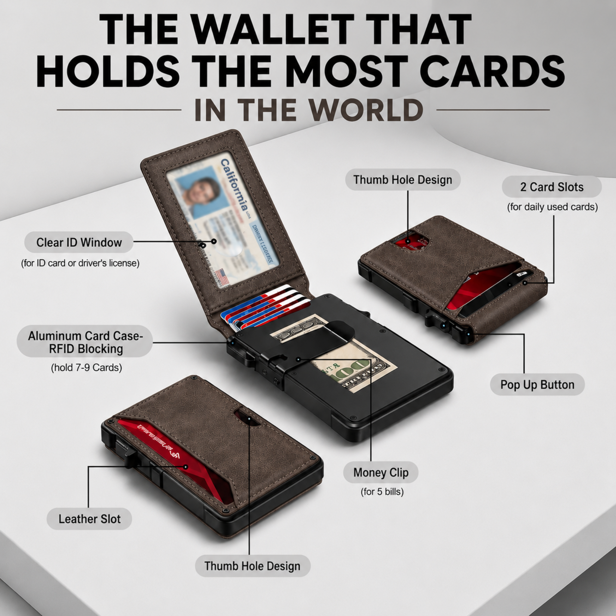 Ceramaine MagVault® Minimalist Wallet - Maximum Capacity. Minimal Footprint.