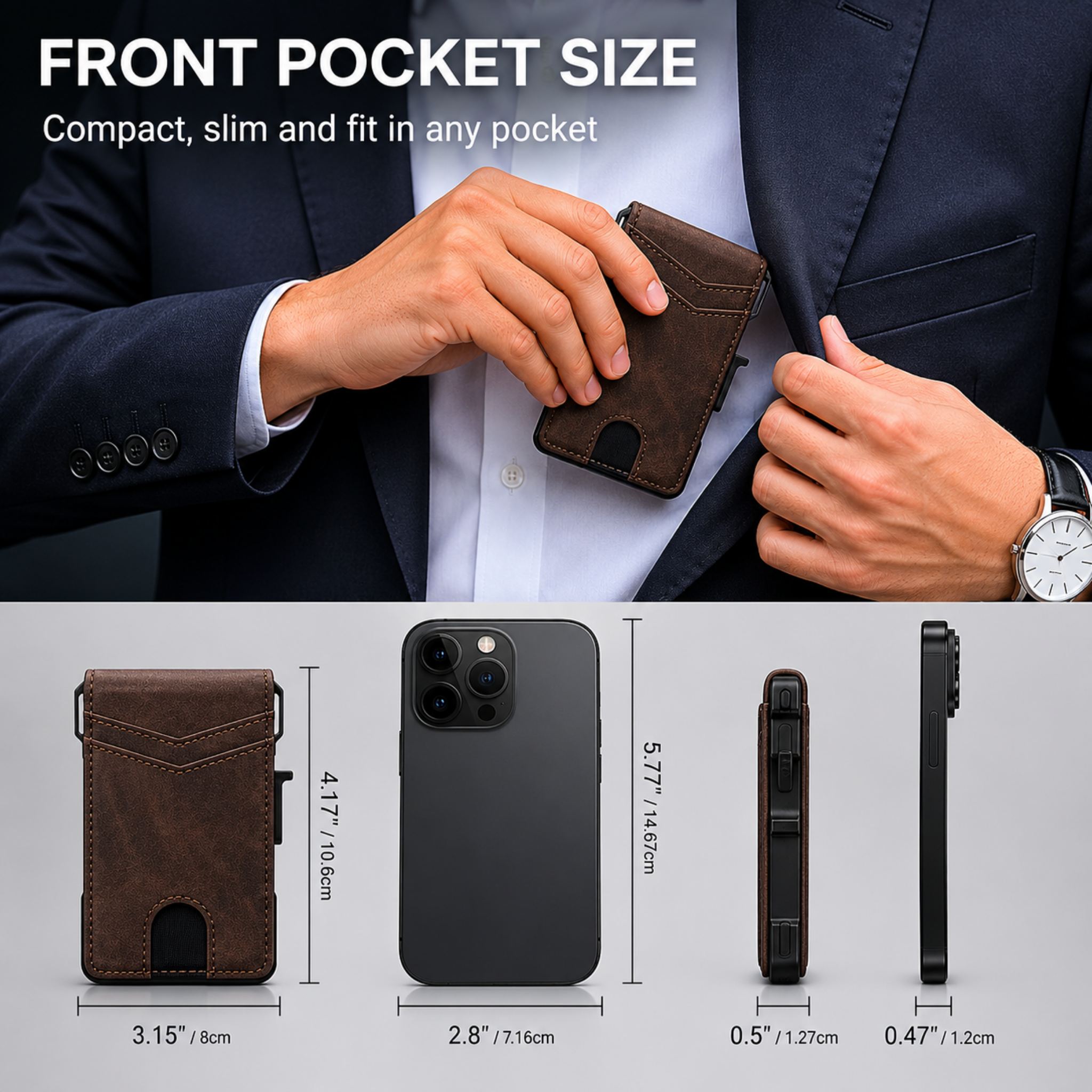 Ceramaine MagVault® Minimalist Wallet - Maximum Capacity. Minimal Footprint.