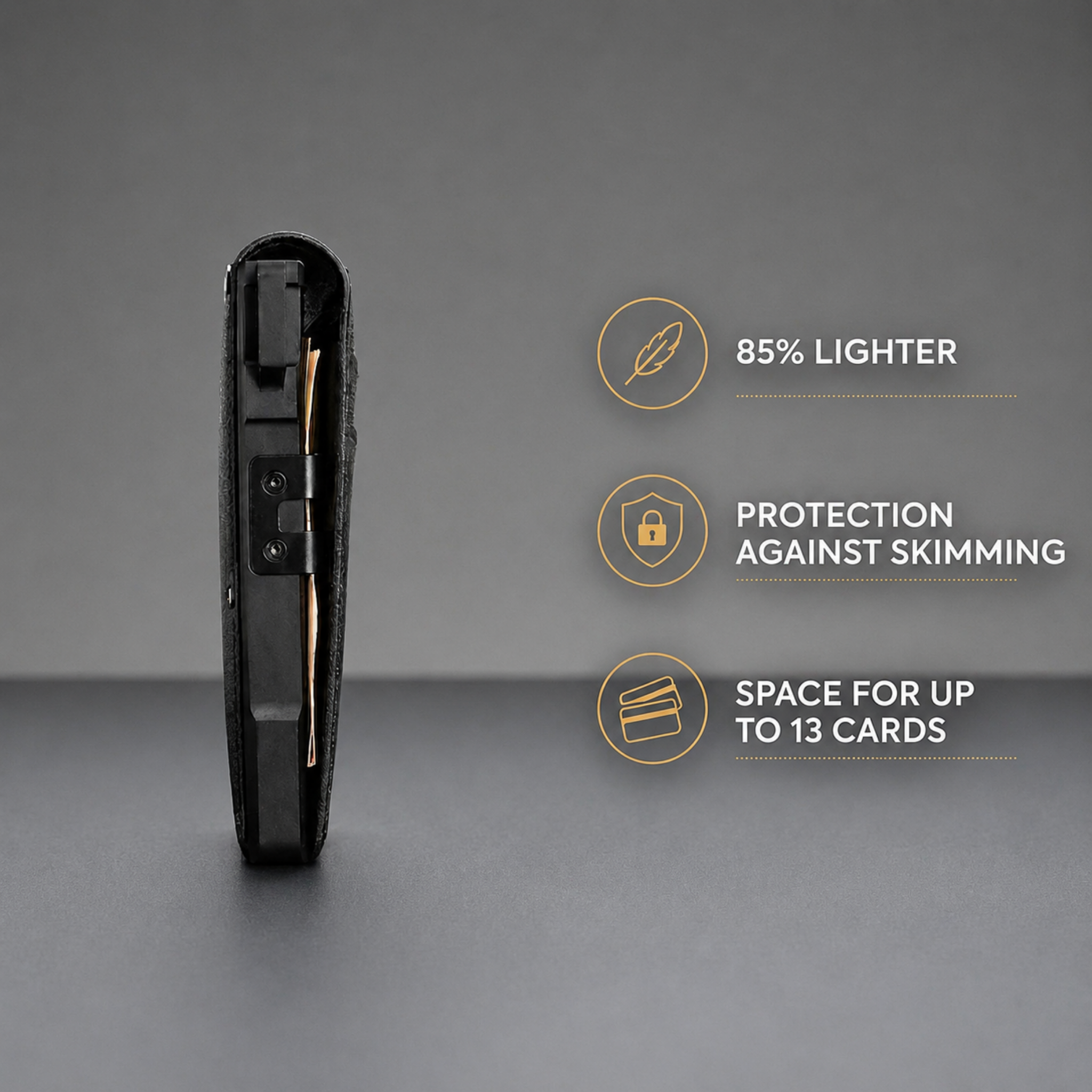 Ceramaine MagVault® Minimalist Wallet - Maximum Capacity. Minimal Footprint.